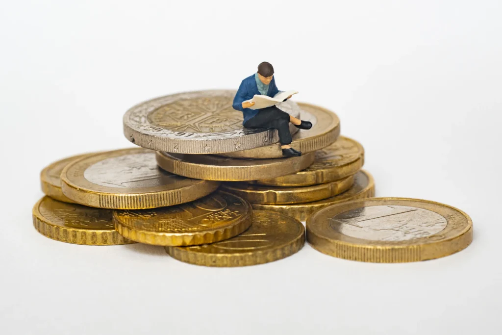 Money Coins Choice illustrating free vs paid iq test