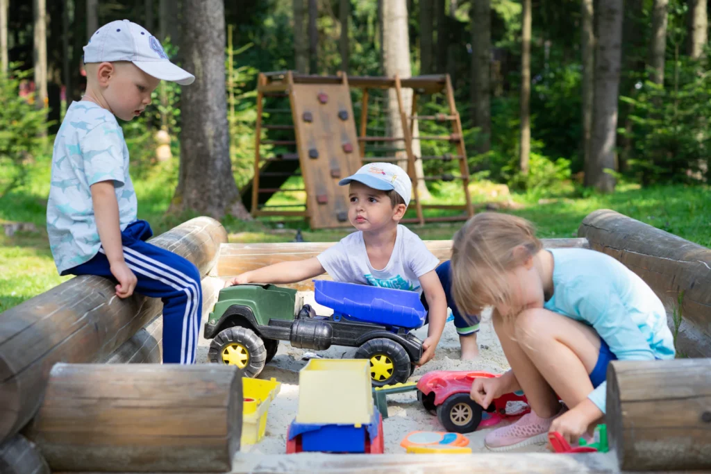 Children Playing Learning illustrating iq test for kids