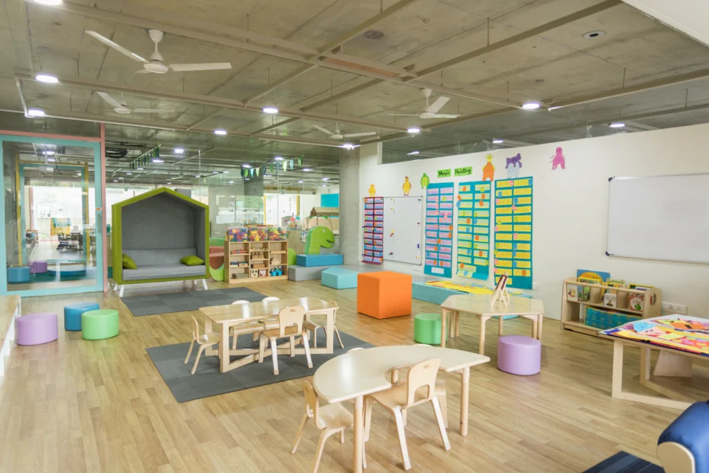 Kindergarten Classroom Kids illustrating iq test for kindergarteners