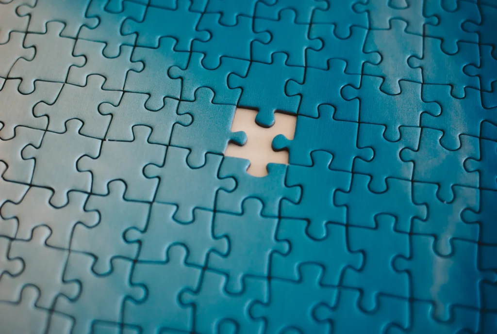 Puzzle Pieces Brain illustrating what does an iq test measure